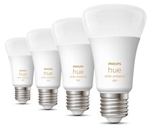 SADA 4xLED Stmievateľná žiarovka Philips Hue WHITE AMBIANCE E27/6W/230V 2200-6500K