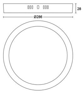 Philips - LED Stropné svietidlo MAGNEOS LED/20W/230V 2700K biela
