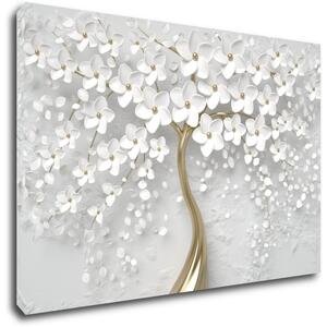 Impresi Obraz Biely strom s kvetinami - 60 x 40 cm