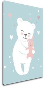 Impresi Obraz White cute bear - 20 x 30 cm