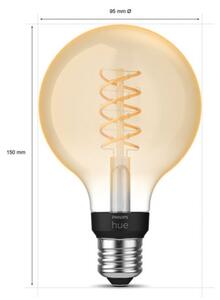 LED Stmievateľná žiarovka Philips Hue WHITE FILAMENT G93 E27/7,2W/230V 2100K