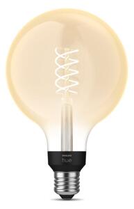 LED Stmievateľná žiarovka Philips Hue WHITE FILAMENT G125 E27/7W/230V 2100K