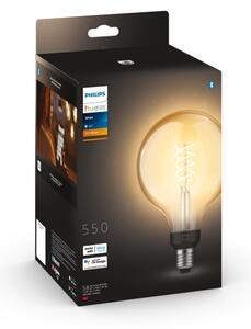 LED Stmievateľná žiarovka Philips Hue WHITE FILAMENT G125 E27/7W/230V 2100K
