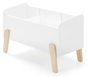 Biely detský úložný box 80x39x48 cm Kiddy – Vipack