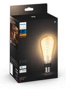 LED Stmievateľná žiarovka Philips Hue WHITE FILAMENT ST72 E27/7W/230V 2100K