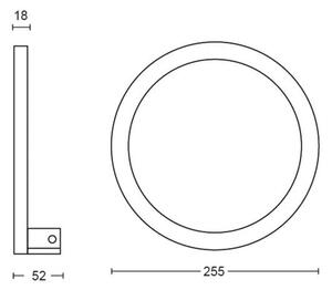 Philips 40901/30/P9-LED RGBW Stmievateľné nástenné svietidlo Hue SANA LED/20W/230V