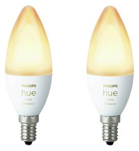 SADA 2x LED Stmievateľná žiarovka Philips Hue WHITE B39 E14/4W/230V 2200K-6500K