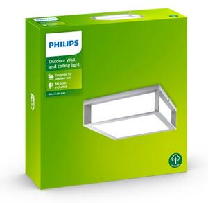 Philips - Vonkajšie stropné svietidlo SKIES 2xE27/14W/230V IP44 šedá