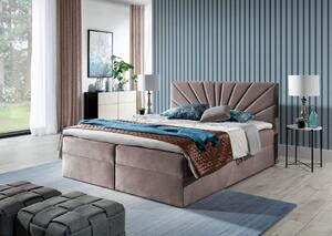 Kontinentálna posteľ 180x200 IVANA 4 - ružová + topper ZADARMO