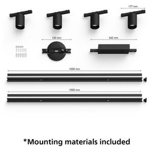 Philips-SADA 4xLED Stmievateľné svietidlo do lištového systému Hue LED/20,8W/230V