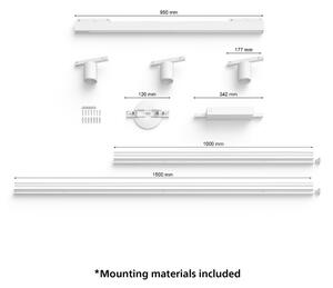 Philips-SADA 4xLED RGB Stmievateľné svietidlo do lištového systému Hue LED RGB/44,6W/230V