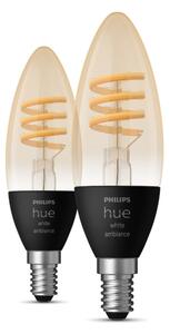 SADA 2x LED Stmievateľná žiarovka Philips Hue WHITE AMBIANCE E14/4,6W/230V