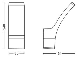 Philips - LED Vonkajšie nástenné svietidlo SPLAY LED/12W/230V 4000K IP44