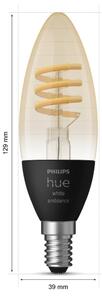 SADA 2x LED Stmievateľná žiarovka Philips Hue WHITE AMBIANCE E14/4,6W/230V