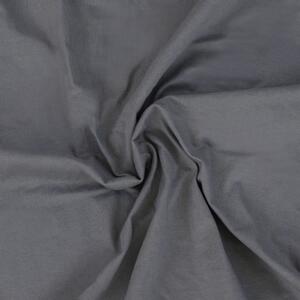 Kvalitex Luxusné bavlnené JERSEY prestieradlo s lycrou 180x200 cm - tmavo šedá