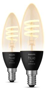 SADA 2x LED Stmievateľná žiarovka Philips Hue WHITE AMBIANCE E14/4,6W/230V