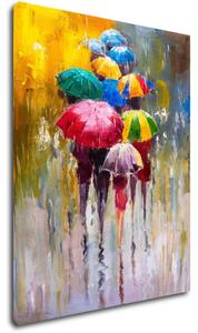 Impresi Obraz Farebné dáždniky - 70 x 90 cm