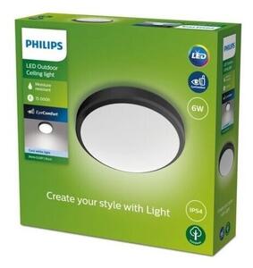 Philips - LED Kúpeľňové stropné svietidlo DORIS LED/6W/230V 4000K IP54 čierna