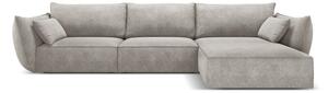Svetlosivá rohová pohovka (pravý roh) Vanda - Mazzini Sofas