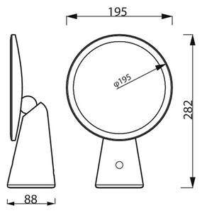 Philips - Stmievateľné kozmetické zrkadielko s LED podsvietením MIRROR LED/4,5W/5V