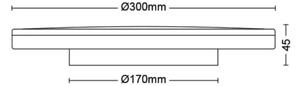 Philips- LED Stmievateľné stropné svietidlo OZZIET SCENE SWITCH LED/18W/230V 2700K