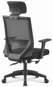 Otočná kancelárska stolička HC-1021 Black Mesh