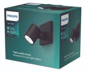 Philips - Bodové svietidlo RUNNER 1xGU10/20W/230V čierna