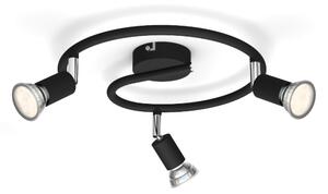 Philips - Bodové svietidlo LIMBALI 3xGU10/50W/230V čierna
