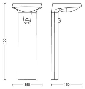 Philips - LED Solárna lampa so senzorom TYLA LED/1,2W/4V 4000K IP44