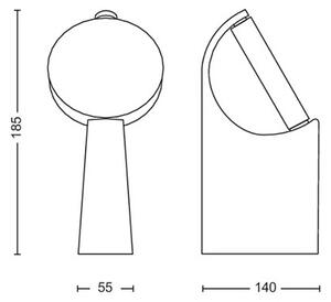 Philips - LED Vonkajšia lampa MIMOSA LED/7W/230V 4000K IP44