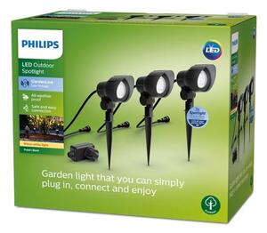 Philips -SADA 3x LED Vonkajšie bodové svietidlo GARDENLINK LED/6W/230V 2700K IP44