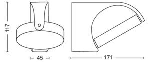 Philips - LED Vonkajšie nástenné svietidlo MIMOSA LED/7W/230V 4000K IP44