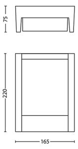 Philips - LED Vonkajšie nástenné svietidlo ARBOUR LED/3,8W/230V IP44