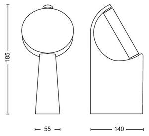 Philips - LED Vonkajšia lampa MIMOSA LED/7W/230V 2700K IP44