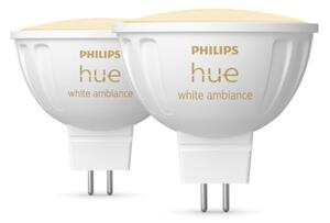 SADA 2x LED Stmievateľná žiarovka Philips Hue WA GU5,3/MR16/5,1W/12V 2200-6500K