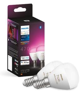 SADA 2x LED RGBW Stmievateľná žiarovka Philips Hue WACA P45 E14/5,1W/230V