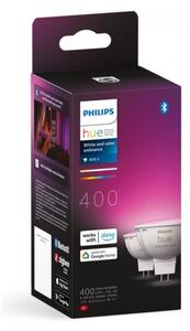 SADA 2x LED RGBW Stmievateľná žiarovka Philips Hue WACA GU5,3/MR16/6,3W/12V