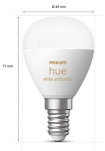 LED Stmievateľná žiarovka Philips Hue WHITE AMBIANCE P45 E14/5,1W/230V 2200-6500K