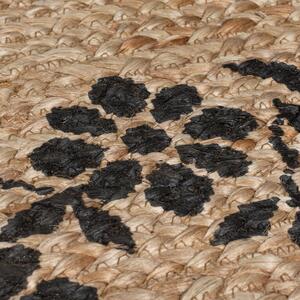 Flair Rugs koberce Kusový koberec Printed Jute Maisie Natural/Black - 160x230 cm