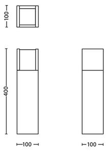 Philips - LED Vonkajšia lampa ARBOUR LED/3,8W/230V 40 cm IP44