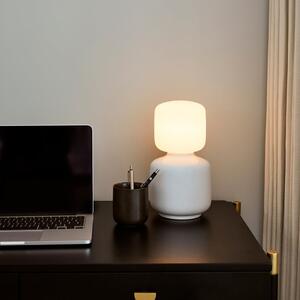 Biela stolová lampa so stmievačom (výška 28 cm) Reflection – tala