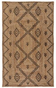Flair Rugs koberce Kusový koberec Printed Jute Rowen Natural/Black - 120x170 cm