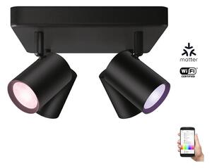 WiZ - LED RGBW Stmievateľné bodové svietidlo IMAGEO 4xGU10/4,9W/230V čierna Wi-Fi