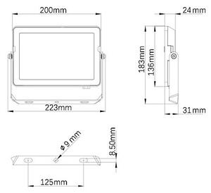 Philips - LED Vonkajší reflektor PROJECTLINE LED/50W/230V IP65 3000K