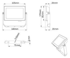 Philips - LED Vonkajší reflektor PROJECTLINE LED/20W/230V IP65 3000K