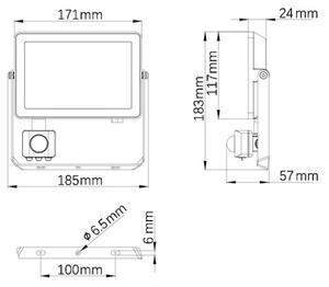 Philips - LED Vonkajší reflektor so senzorom PROJECTLINE LED/30W/230V IP65 3000K