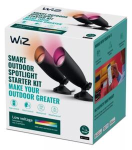 WiZ -SADA 2x LED RGBW Stmievateľné vonkajšie svietidlo SPOT LED/10W/230V IP65 Wi-Fi