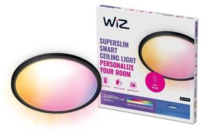 WiZ - LED RGB Stmievateľné stropné svietidlo SUPERSLIM LED/22W/230V Wi-Fi čierna