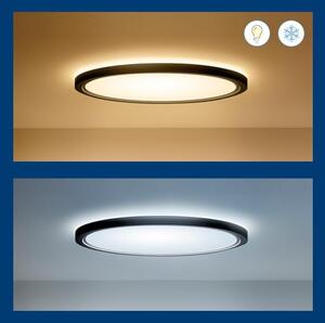 WiZ - LED RGB Stmievateľné stropné svietidlo SUPERSLIM LED/22W/230V Wi-Fi čierna
