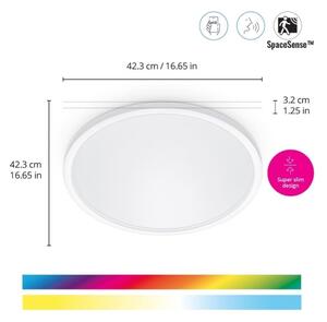 WiZ - LED RGB Stmievateľné stropné svietidlo SUPERSLIM LED/22W/230V Wi-Fi biela